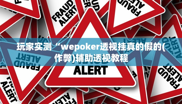 辅助神器AApoker透视挂教程玩家实测(原来真的能开挂)