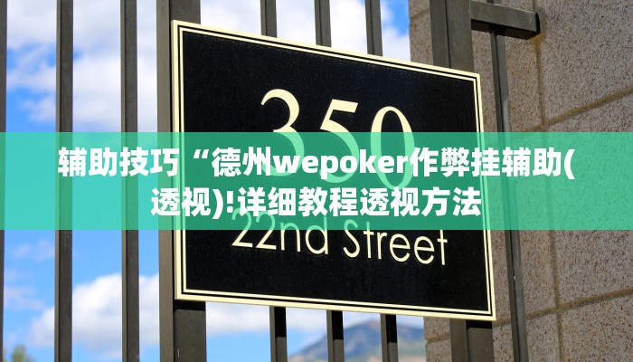 辅助神器wepoker德州开挂透视软件(透视)功能”学会包赢