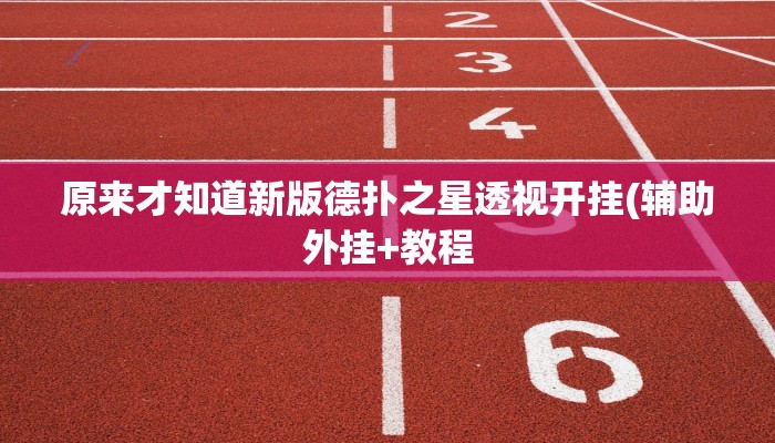 辅助神器wepoker辅助教程(原来真的能开挂)