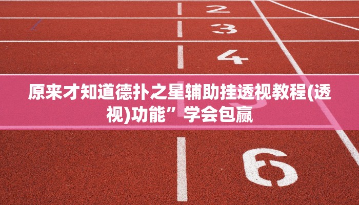 原来才知道wepoker透视挂作弊挂购买(辅助外挂+教程