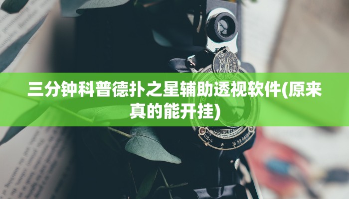 辅助神器德扑之星开挂(原来真的能开挂)