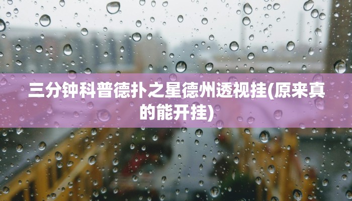 使用分享wepoker德州挂(原来真的能开挂)