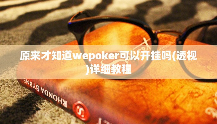 实测辅助wepoker作弊挂方法(作弊)”附开挂脚本详细教学