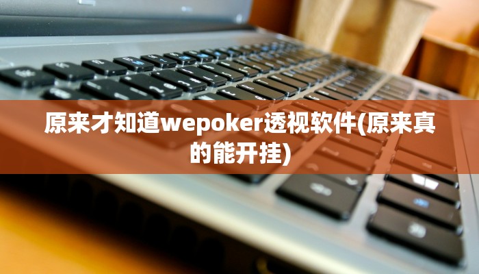 -分钟科普wepoker怎么透视(详细开挂教程