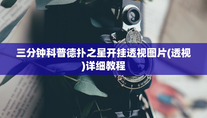 三分钟科普德扑之星开挂透视图片(透视)详细教程